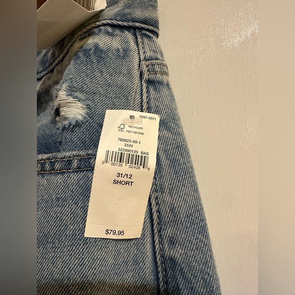 Gap Barrel Curvy High Rise Jean - 12 Short NWT - Picture 8 of 15